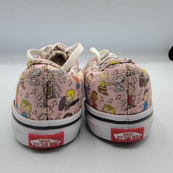 Vans Baby 721356 Pink Canvas Peanuts Gang Lace Up - Picture 4 of 11